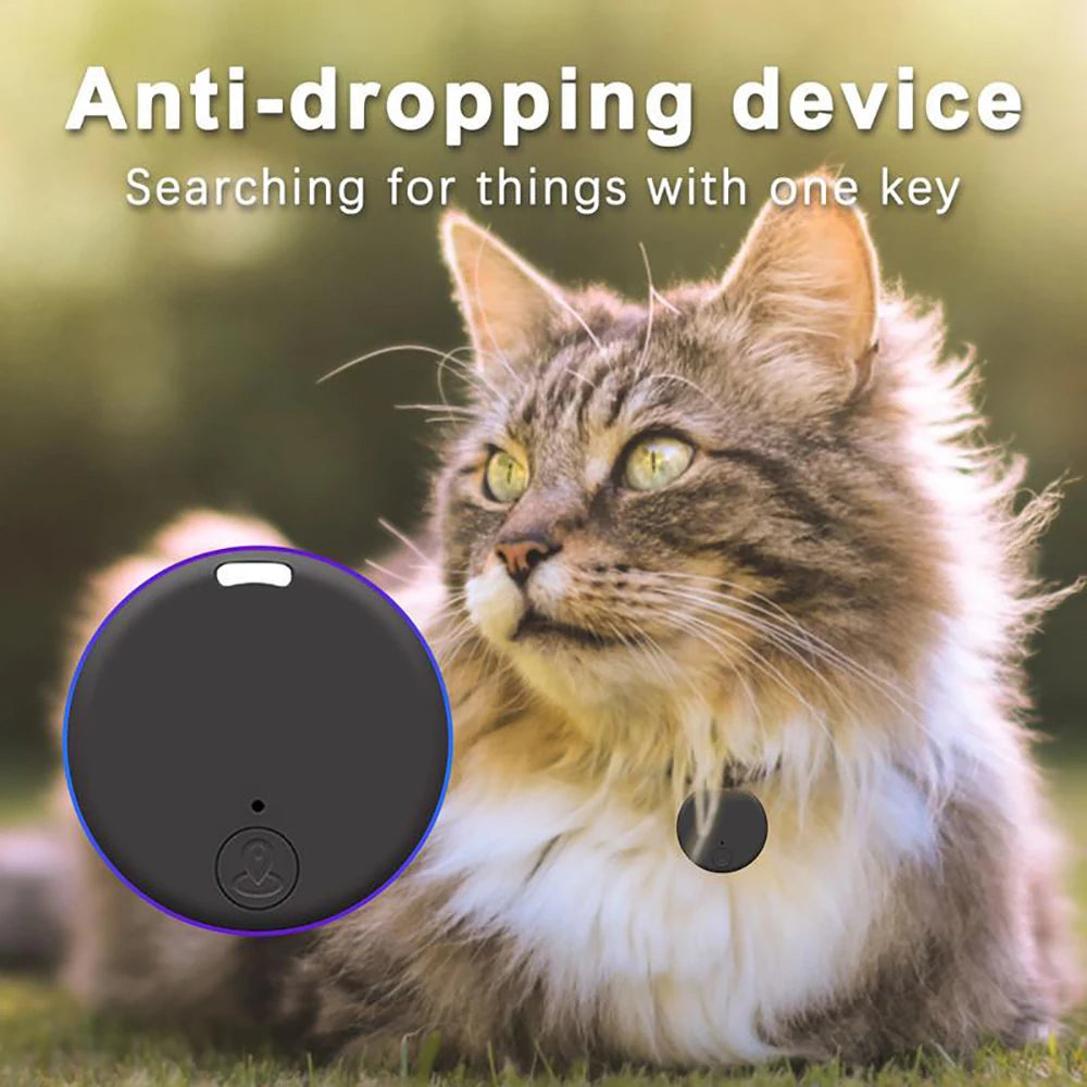 Mini GPS Tracker Bluetooth Smart Finder Locator - Pet Kids Wallet Tracking Access Compatible with iOS Android