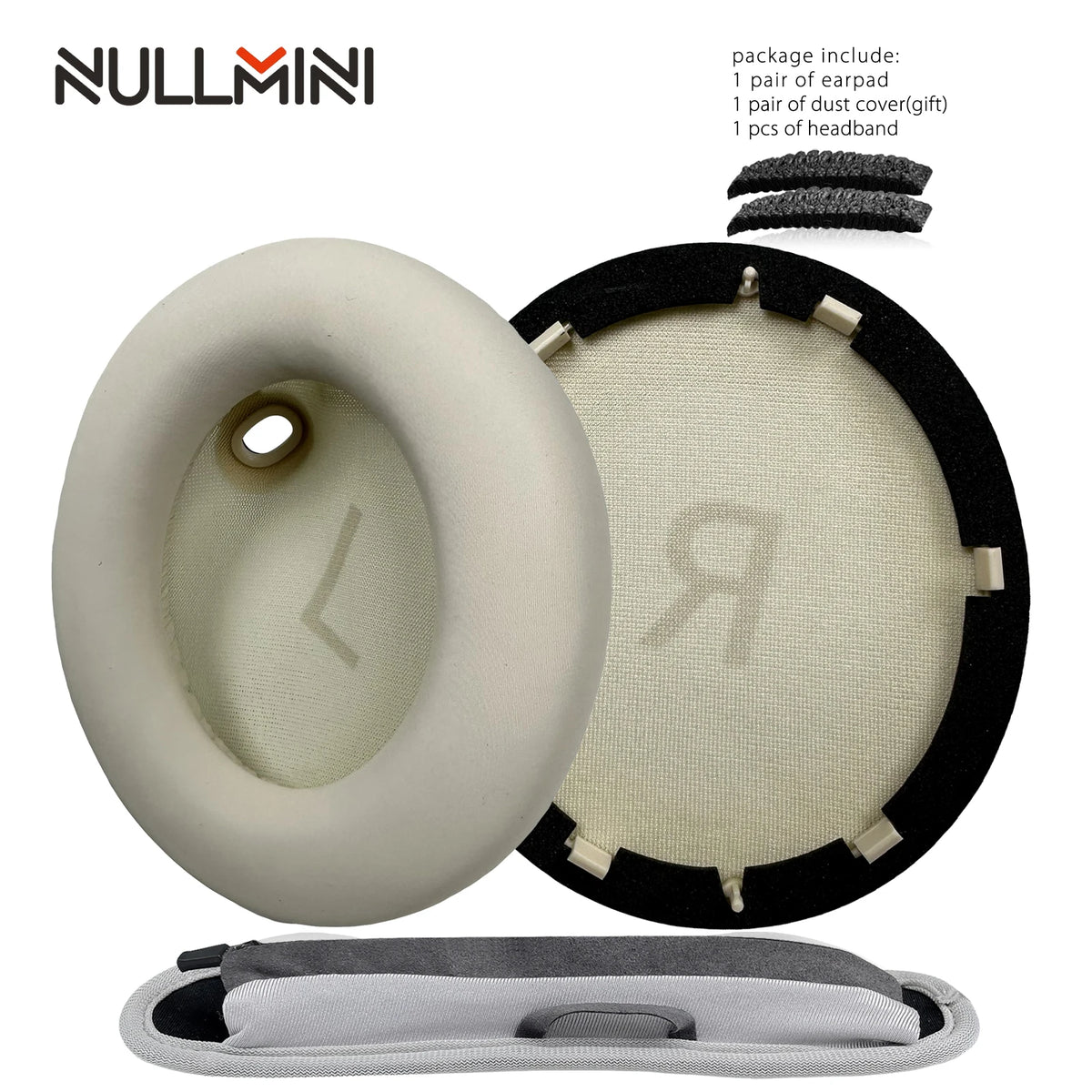 NullMini Replacement Earpads for Anker Soundcore Space One, S1, S-1 Headphones Headband Ear Cushion Earmuff Sleeve Headset