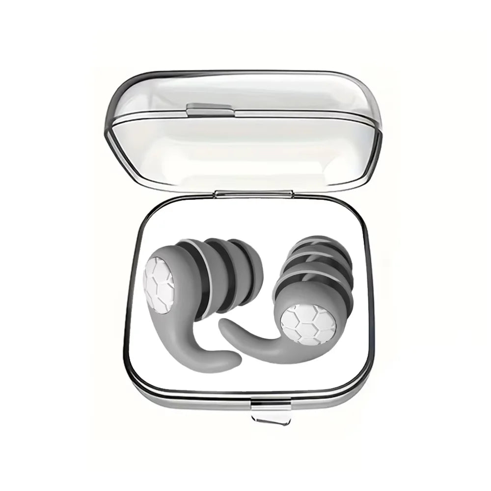 Silicone Sleeping Ear Plugs Three-Layer Noise Reduction Waterproof Earplug Professional Soundproof Earplug Earplugs For Swimming
