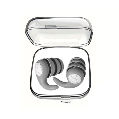 Silicone Sleeping Ear Plugs Three-Layer Noise Reduction Waterproof Earplug Professional Soundproof Earplug Earplugs For Swimming