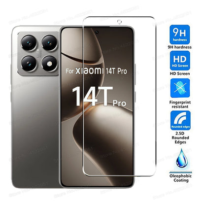 5PCS Screen Protector For Xiaomi 14T Pro 13 14 HD Tempered Glass For Xiaomi 14T 13T 12T 11T 10T Pro 11 12 Lite 5G 9H Clear Film