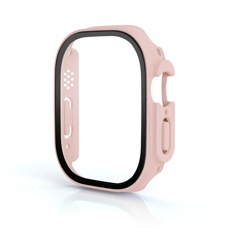 Glass+case For Apple Watch Ultra 49mm strap smartwatch PC Bumper+Screen Protector Tempered Cover iwatch series band Accessories