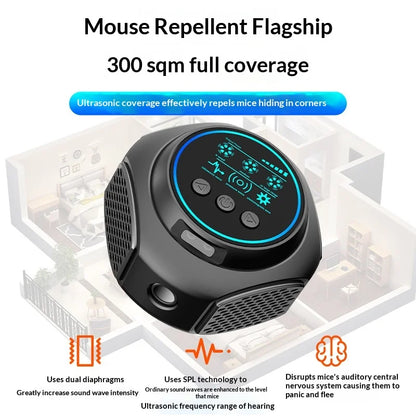 360° Ultrasonic Pest Repellent Device, Smart Electronic Mouse Mosquito Insect Repeller Indoor Home Rodent Control Tool