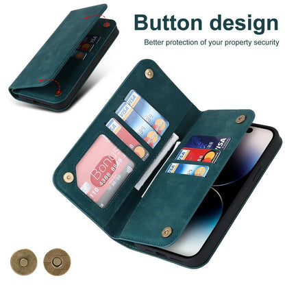 For iPhone 12 13 14 15 Pro Max 14 Plus 13Mini Flip Leather Wallet Card Slot MagSafe Charging Case Cover