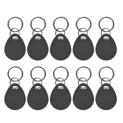 5YOA 10pcs 125KHz Read-Only RFID TK4100 EM4100 Proximity Keyfobs Smart Secure Door Entry Access Control ID Keychain Token Tag