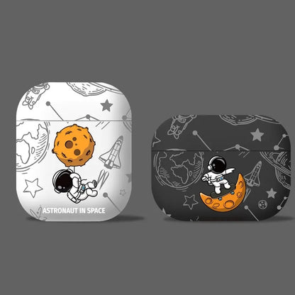 Astronaut Space Moon Soft Earphone Case for Airpods 4 2024 Pro 3 2 1 Headphone Cover for Air Pods Pro2 Pro3 Generation Custodia