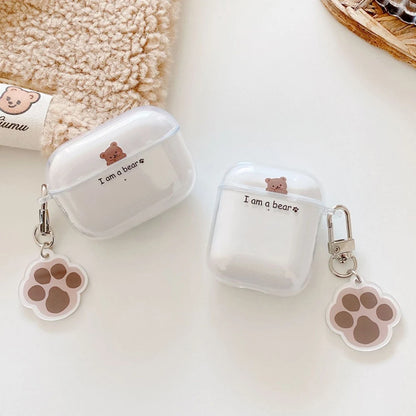 For AirPods 1 2 3 Earphone Case Funny Cute Cartoon Couples Bluetooth Headphone Protective Cover For AirPodsPro 2nd With Keychain