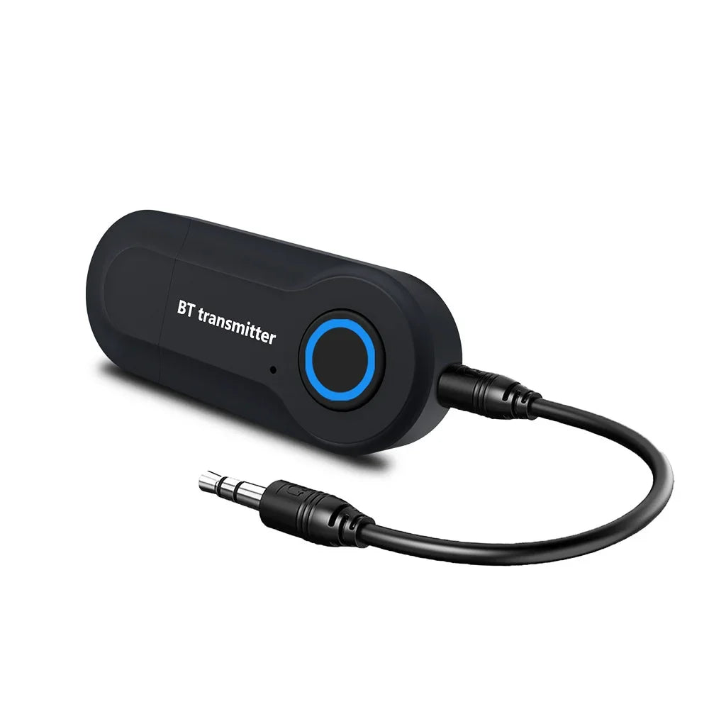 USB Bluetooth 5.0 Audio Transmitter 3.5MM AUX RCA Stereo Wireless Adapter Dongle For PC TV Car Headphones