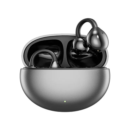 Fone Bluetooth Headset 5.3 Wireless Bone Conduction Headphones Clip Ear Music Noise Canceling HD Call Sports Gaming Earphone