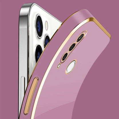 For Huawei P30 lite Case Luxury Square Plating Huawei Nova 4E Phone Case ShockProof Silicone Back Cover Fundas