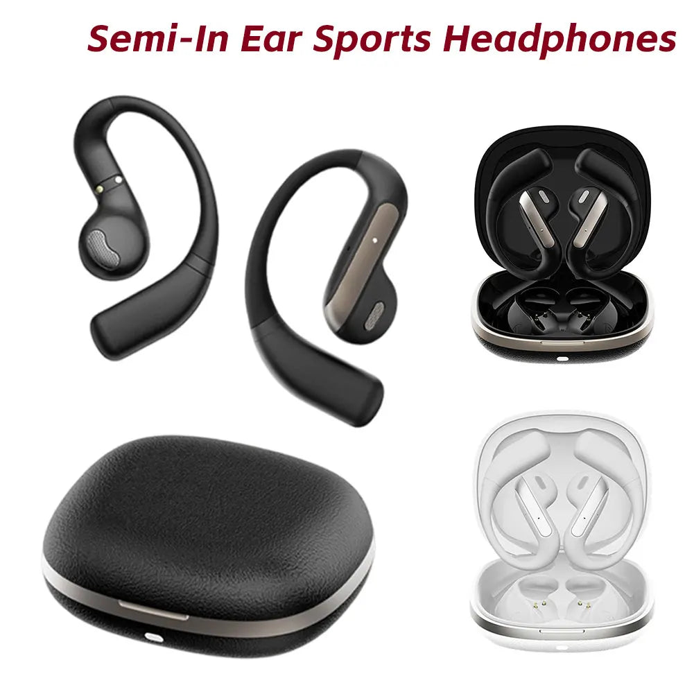 Smart Wireless Bluetooth 5.4 Headphones with AI Simultaneous Interpretation Long Battery Life Open-Ear Sports Headphones Yj55