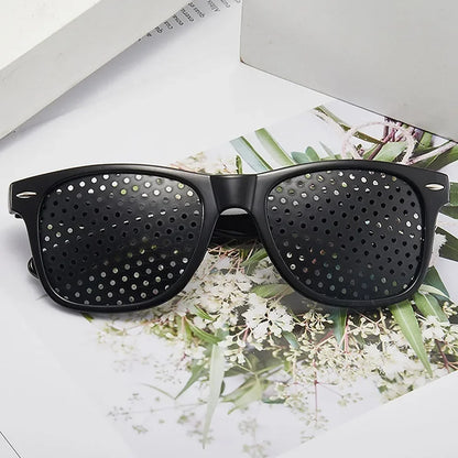 Anti-myopia Astigmatism Glasses Vision Correction Fatigue Pin Hole Glasses With Holes For Men Women Eyesight Improvement Eyewear