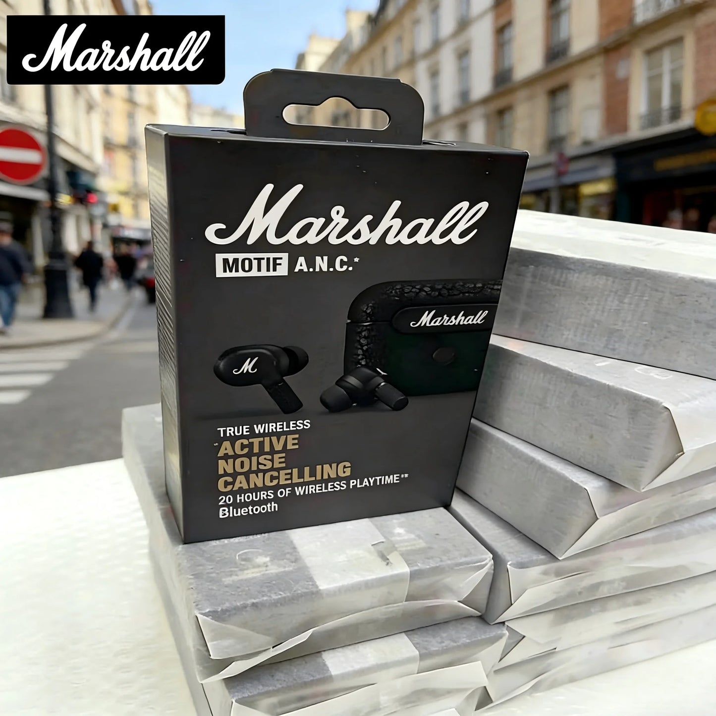Marshall MOTIF ANC True Wireless Earbuds Active Noise Cancelling Bluetooth Earphones In-Ear Sport Fashion Headset with Mic