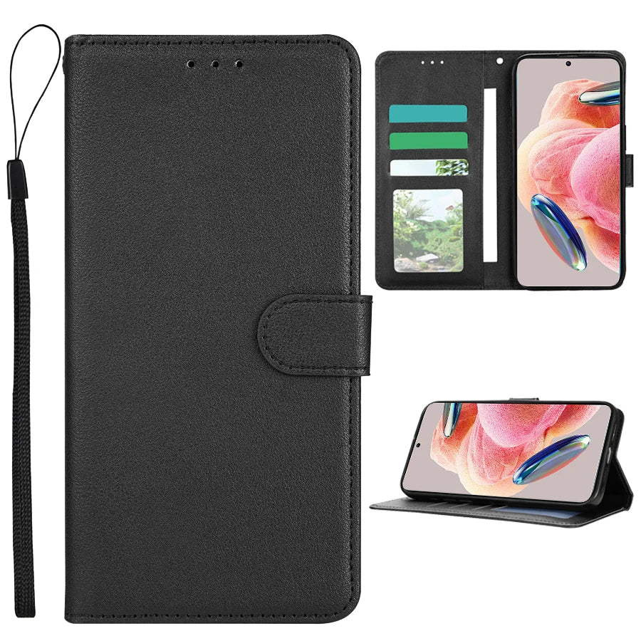 Wallet With Card Slot Kickstand Magnetic Flip Leather Case For Xiaomi 15T M7 Pro 5G C75 X7 X6 C65 Redmi 15 15C Shockproof Cover