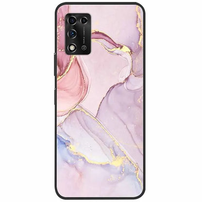 For ZTE Libero 5G II Case Marble Soft Silicone Protective Back Covers for ZTE Libero 5G III A202ZT 2022 5GIII Flower Coque TPU