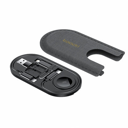 Toocki Type C Cable Multi-Functional Organizer With Set Watch Wireless Charger OTG Cable Kit Micro USB Type C Lighting Adapter