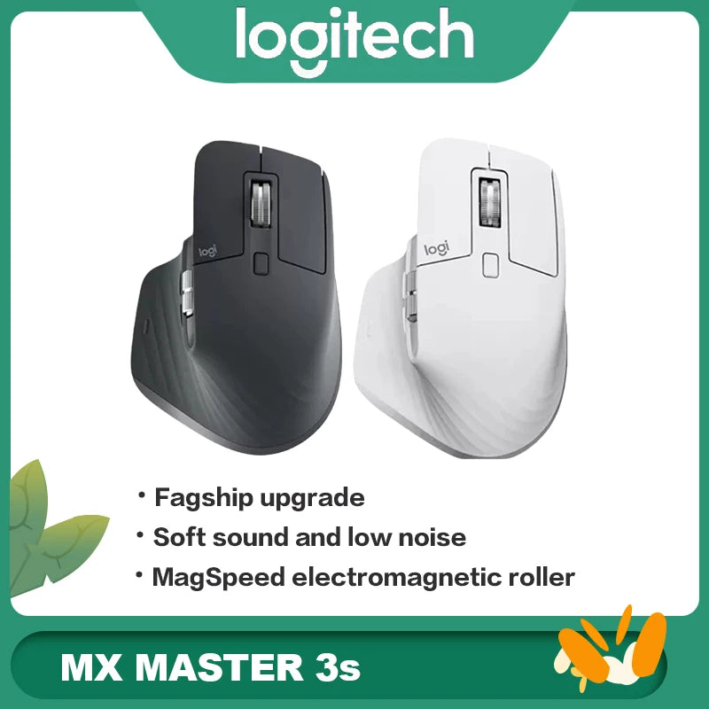 Logitech MX Master 3S Wireless Bluetooth Dual Mode Silent Mouse Rechargeable Business Office Design Video Editing Mouse