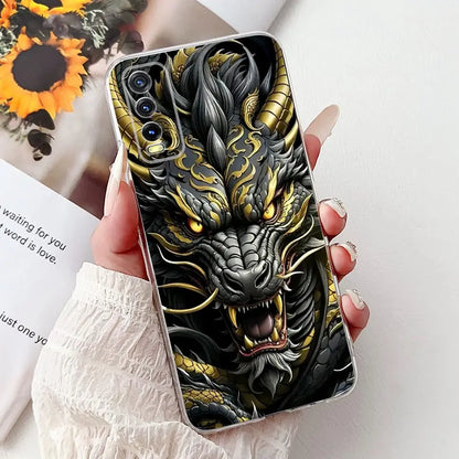 Soft Clear Siliocne Cover For Vivo V2027 V2028 V2029 Phone Case Vivo Y11s Y12s Y20 Y20s Y20i Y20G Cartoon Animals Flower Coque