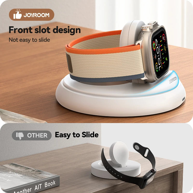 Joyroom for Apple Watch Charger Stand Portable Magnetic Charging Dock Fast Charger for iWatch Ultra/SE/Series 9 8 7 6 5 4 JR-W12