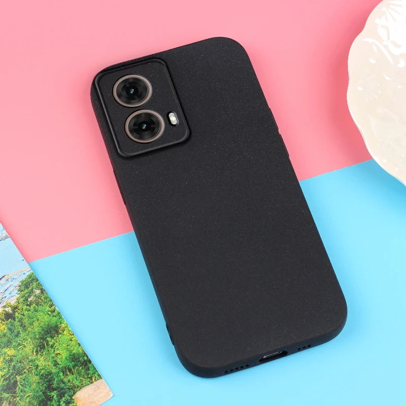 For Moto G85 Sand Matte Soft Silicon Full Protect Shockproof Anti-Slip Case For Motorola Moto G85 G55 G35 G75 G45 5G Phone Cover