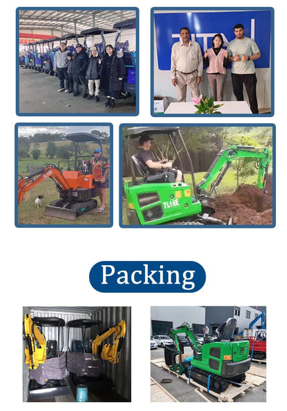 Mini Excavator 3.5 Ton EPA Farm Used New Crawler Digger Kubota Engine Small Excavators 1-3 Ton Machine Prices