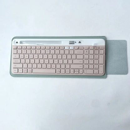 2024 Dustproof Wireless Keyboard Sleeve PU Leather Anti-Shock Storage Bag Ultra Slim Portable Keypad Pouch for Logitech K580