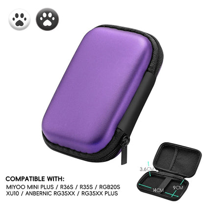 Data Frog for R36S Case Retro Video Game Bags EVA Cover Case for RG35XX R35S Miyoo Mini Plus Founded Protective Bag