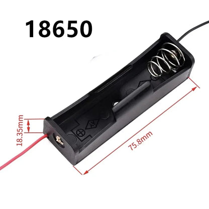New 18650 Power Bank Cases 1X 2X 3X 4X 18650 Battery Holder Storage Box Case 1 2 3 4 Slot Batteries Container With Wire Lead