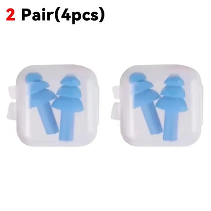 25/1Pair Ear Plugs Sleeping Noise Cancelling Reusable Silicone Sound Block Earplugs Summer Waterproof Swimming Ear Plug With Box