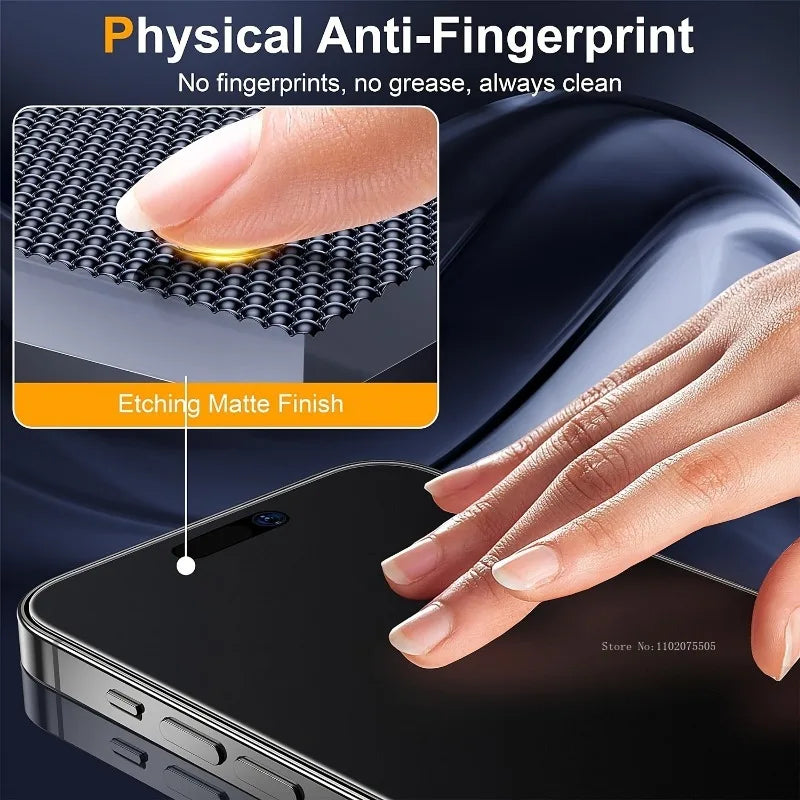3Pcs Matte Tempered Glass For iPhone 15 14 Pro Max 7 8Plus XR XS Max Screen Protector For IPhone 11 12 13 Pro Mini Glass