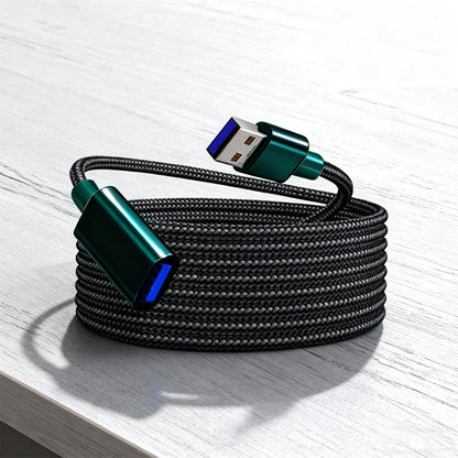 USB extension cable, suitable for keyboards, mice, game consoles, USB flash drives, printers, cameras, and other devices.