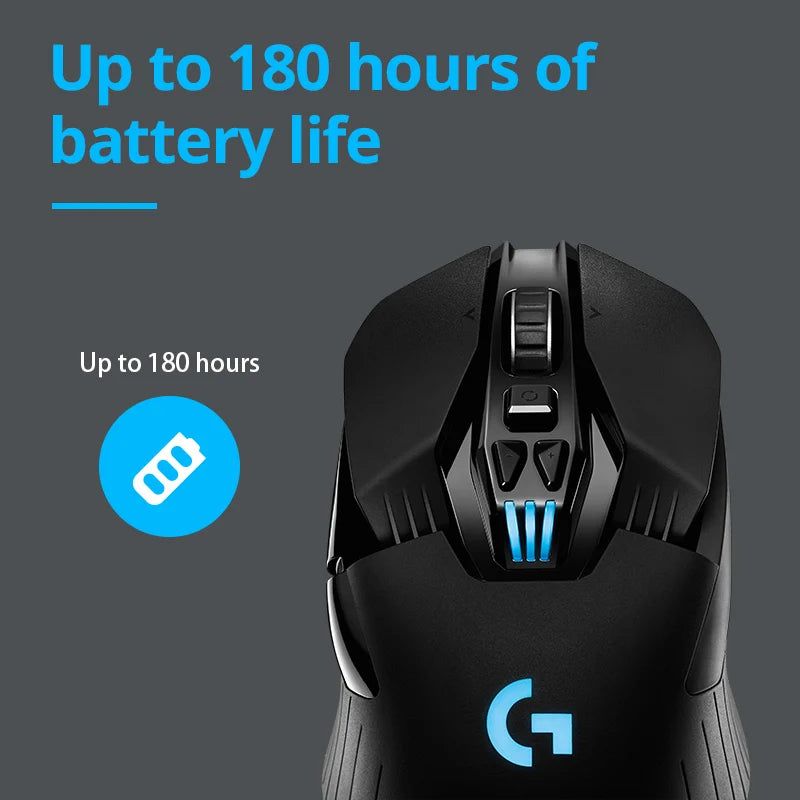 Logitech G903 LIGHT SPEED Wireless Gaming Mouse, Hero 25K Sensor, PowerPlay Compatible, Lightsync RGB, 25600 DPI