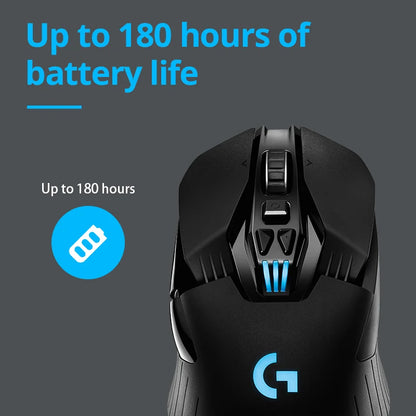 Logitech G903 LIGHT SPEED Wireless Gaming Mouse, Hero 25K Sensor, PowerPlay Compatible, Lightsync RGB, 25600 DPI
