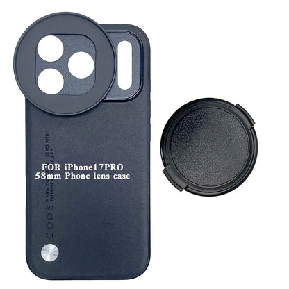 For Iphone 17 / 17 Pro / 17 Pro Max 58MM Thread Interface Filter Ring Adapter Phone Case For Universal ZOMEI CPL VU Star Filter