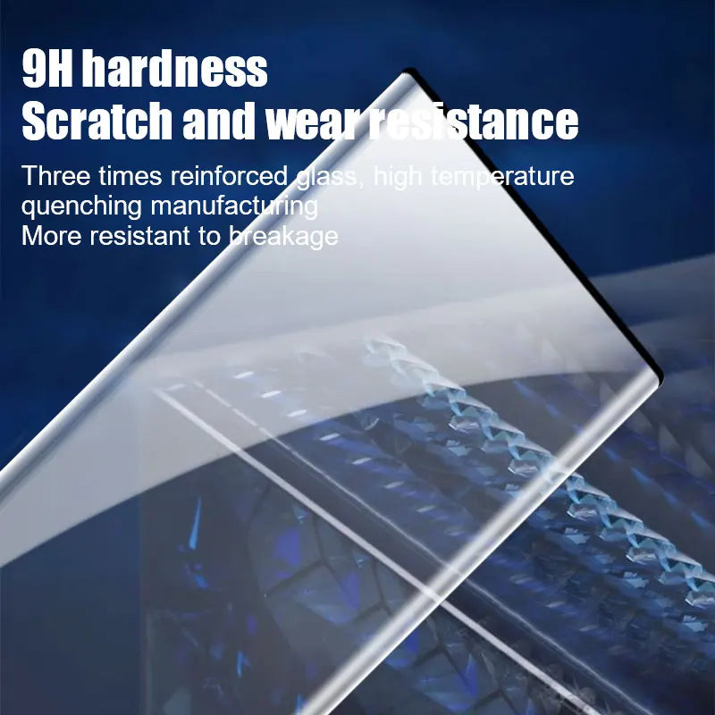 4Pcs Dust Free Cabin Tempered Glass For Samsung Galaxy S24 S23 S22 Ultra S21 Plus Screen Protector Protective Film Full Cover