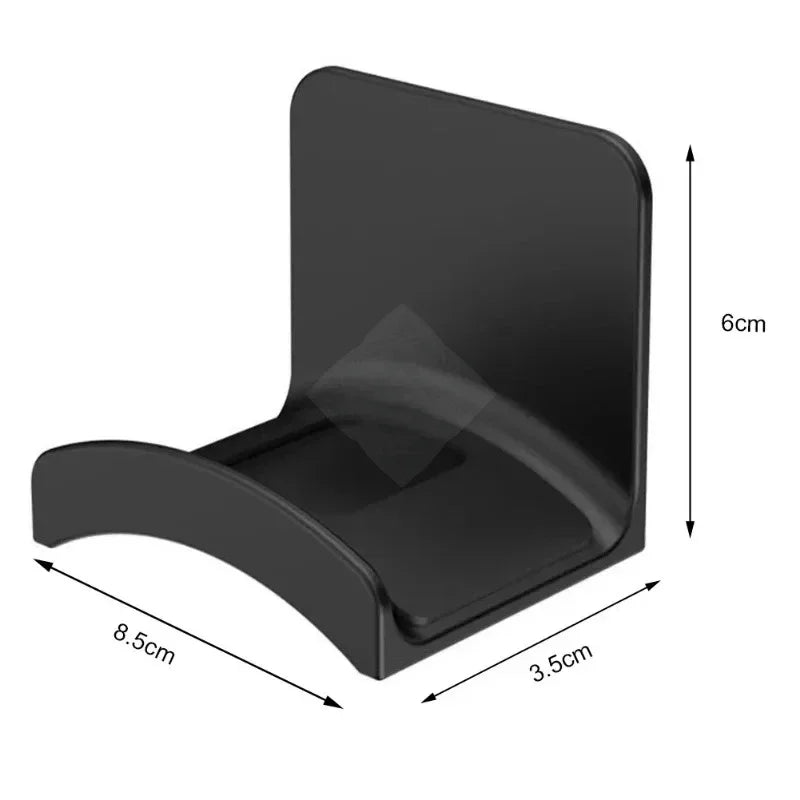 Universal Headphone Stand Adhensive Plastic Wall Mount Hanger Under Desk Headset Rack Holder Support for Gaming Earphone Bracket