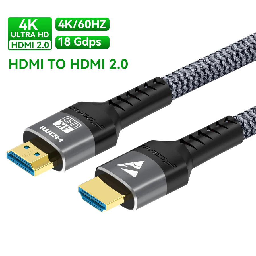 8K HDMI-Compatible Cable 4K@120Hz 8K@60Hz HDMI 2.1 Cable 48Gbps Adapter For RTX 3080 eARC HDR Video Cable PC Laptop TV box PS5