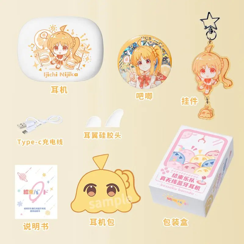 Wireless  HIFI Earphone Anime Honkai Impact 3 Bluetooth 5.3 Headphones Bocchi Cosplay in-ear Touch Control Student Comic Gift