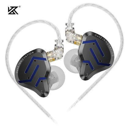 KZ ZSNPro 2 ZSN PRO 2 Hybrid Drive 1BA+1DD In Ear Metal Earphones HIFI Bass Headset Sport Noise Cancelling Headphone EDXPRO ZSTX