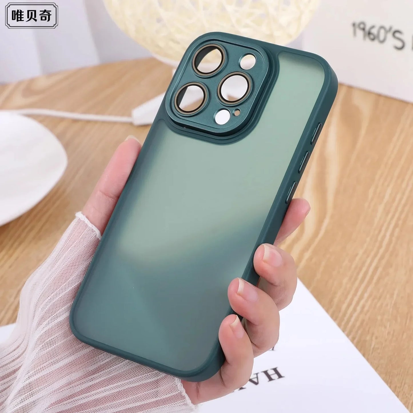 natural titanium Luxury phone case for iphone 15 14 13 12 11 pro max plus Camera protection  Matte Shockproof Bumper full Cover