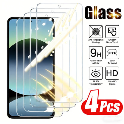For Xiaomi Redmi Note 13 4G&5G Note 13 Pro 4G&5G Note 14S Full Cover Screen Protector Glass 4pcs 9H Tempered Glass For Redmi