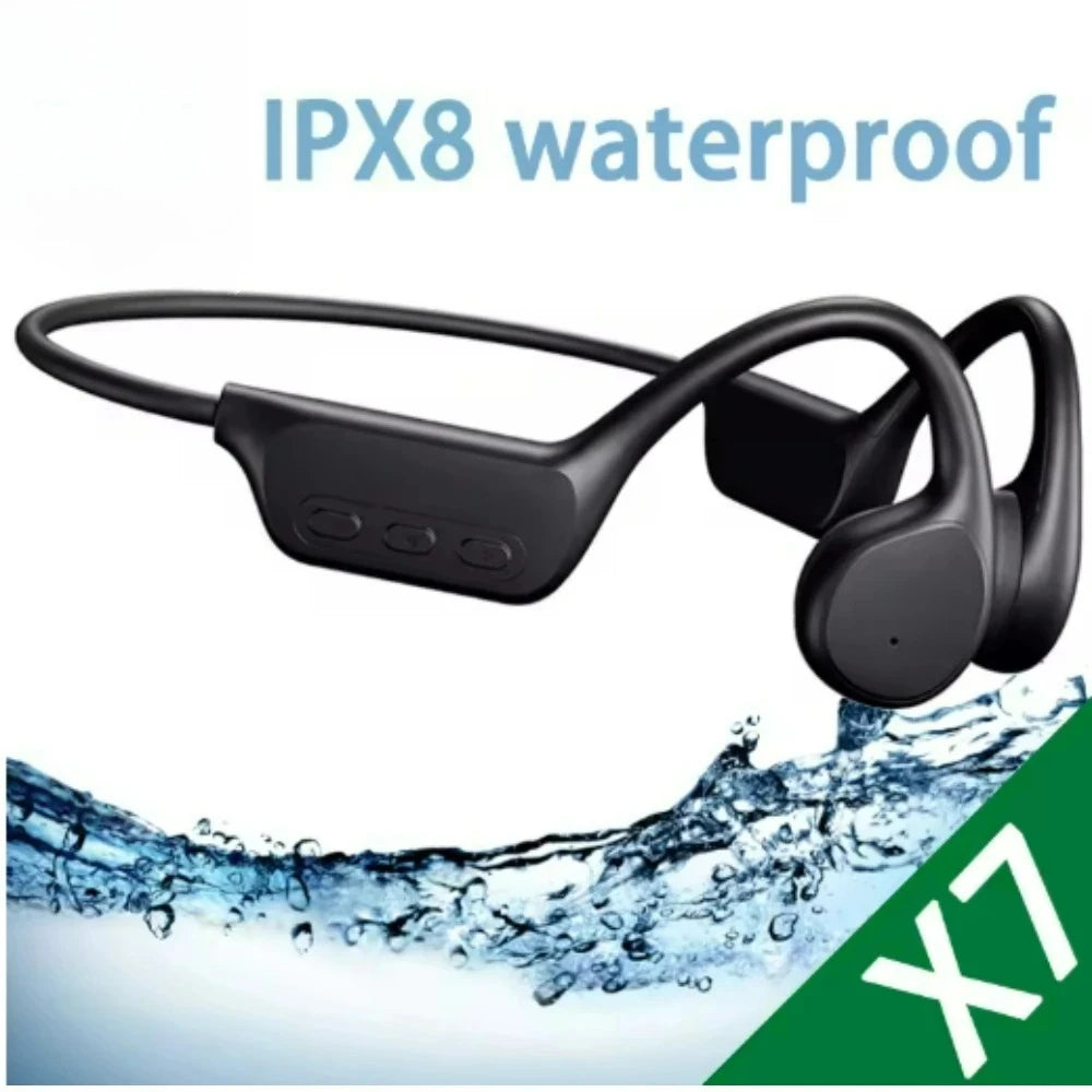 SONY IPX8 Waterproof Bone Conduction Headphones X7 Bluetooth  MP3 Swim Sports Wireless Earphone With HIFI Bass Music StereoY