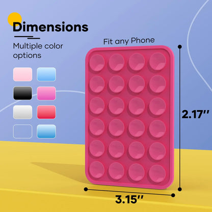 1PC unilateral Silicone Suction Pad For Mobile Phone Fixture Suction Cup Backed Adhesive Silicone Rubber Sucker Pad For Fixing