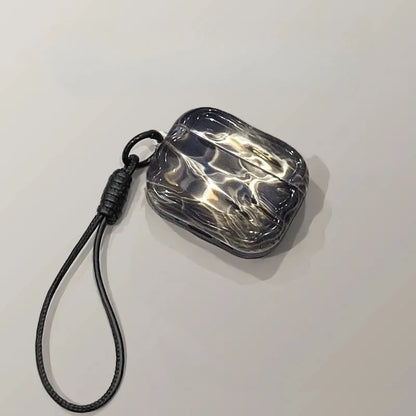 Water Ripple Headphone Case Suitable for AirPods Pro2/3 AirPods 2/3/4 TPU Material Custom Translucent Earphone Protective Case ﻿