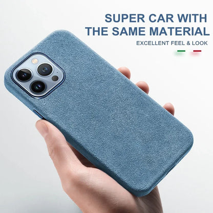 Luxury Leather Case for IPhone 16 Pro Max 14 15 Magnetic Wireless Charger Cover for IPhone 12 13 14 Pro Max Plus Shockproof Case