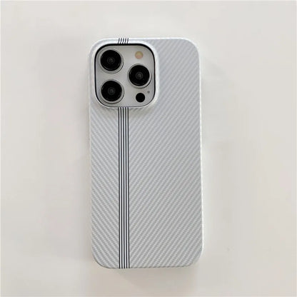 Racing Sports Car Carbon Fiber lines Phone Case for iPhone 12 13 Mini 11 14 15 16 17 Pro Max Air Track 17ProMax PC Cover Funda
