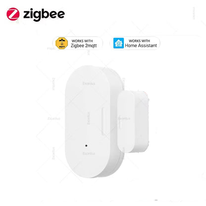 Zigbee Door Window Sensor Door Open Closed Burglar Magnetic Detector Works With Alexa Google Home Automation Z2M Home Assistant