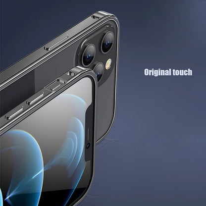 Aluminium Metal Bumper Frame Case For iPhone 17 16 15 14 13 12Pro Max Ultra Thin Luxury Light Alloy Protective Hard Back Bumpers