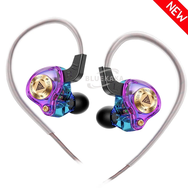 QKZ 15D Dynamic Surround Sound Dual Dynamic Drive Earphones In-Ear Headphones Noise Cancelling Stereo Music Sport Game Headsets