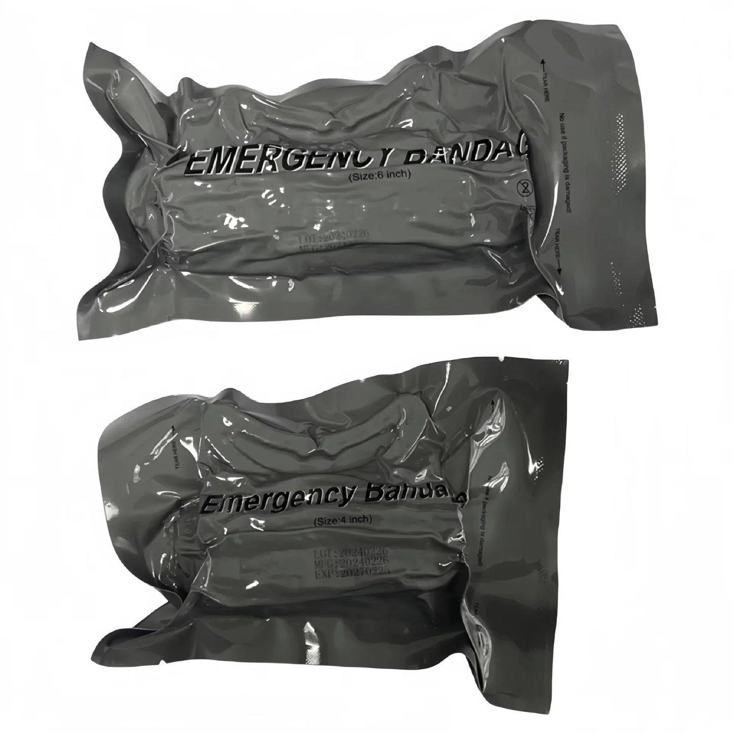 4/6in Wound Dressing Israeli Bandage - Tactical Trauma Kit,Grade Compression for Outdoor Emergency IFAK First Aid Wound Dressing